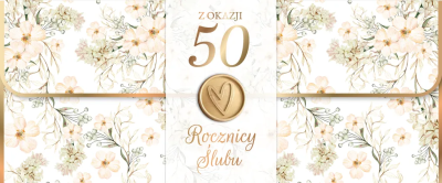 Opakowanie Karnet Rocznica Ślubu 50