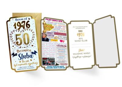 Opakowanie Karnet Rocznica ślubu 50