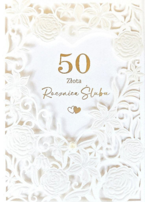 Opakowanie Karnet Rocznica Ślubu 50