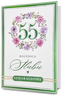 Opakowanie Karnet Rocznica ślubu 55