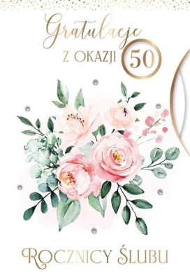 Karnet Rocznica Ślubu wymienne cyfry. Wydawca: Armin Style. SmakLiter.pl Opakowanie Karnet Rocznica Ślubu wymienne cyfry