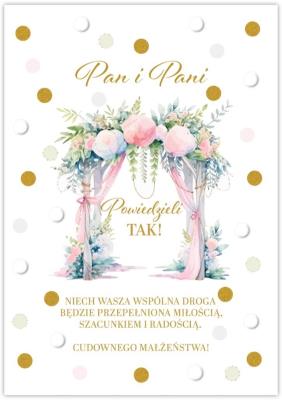 Opakowanie Karnet Silver ślub