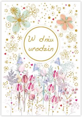 Opakowanie Karnet Silver urodziny