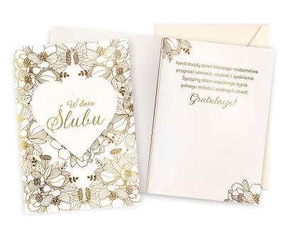 Opakowanie Karnet Ślub
