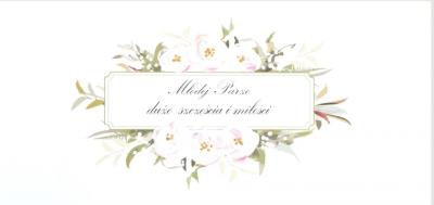 Opakowanie Karnet Ślub DL S65 - Dużo szczęścia i miłości