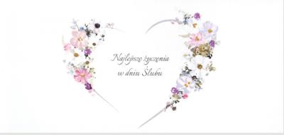 Opakowanie Karnet Ślub DL S70 - Serce