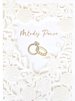 Karnet Ślub laser KP-284. Wydawca: Armin Style. SmakLiter.pl Opakowanie Karnet Ślub laser KP-284