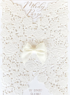 Karnet Ślub laser KP-288. Wydawca: Armin Style. SmakLiter.pl Opakowanie Karnet Ślub laser KP-288