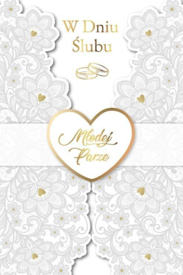 Karnet Ślub LUX-189. Wydawca: Armin Style. SmakLiter.pl Opakowanie Karnet Ślub LUX-189