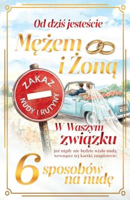 Opakowanie Karnet Ślub z kostką - grą erotyczną