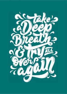 Opakowanie Karnet - Take a deep breath