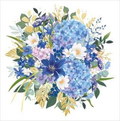 Opakowanie Karnet Uniwersalny - Blue Flowers