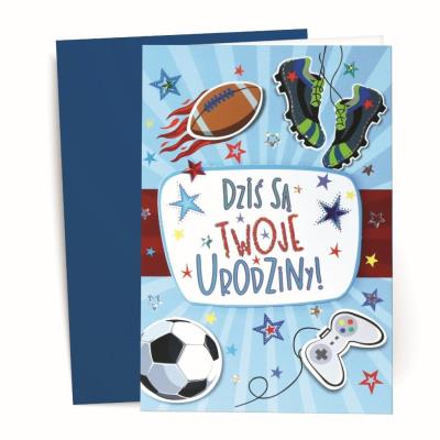 Karnet urodzinowy. Wydawca: Kalpol. SmakLiter.pl Opakowanie Karnet urodzinowy