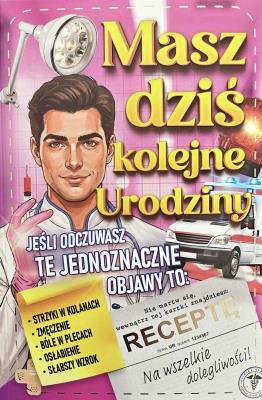 Opakowanie Karnet Urodzinowy damski z receptą