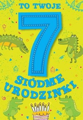 Opakowanie Karnet Urodzinowy Siódme urodzinki