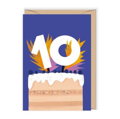 Opakowanie Karnet Urodziny 10