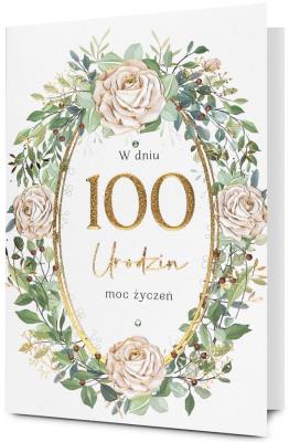 Opakowanie Karnet Urodziny 100