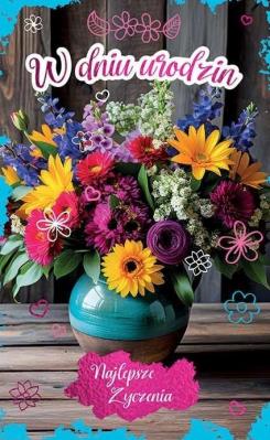 Opakowanie Karnet Urodziny