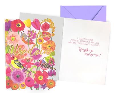 Opakowanie Karnet Urodziny