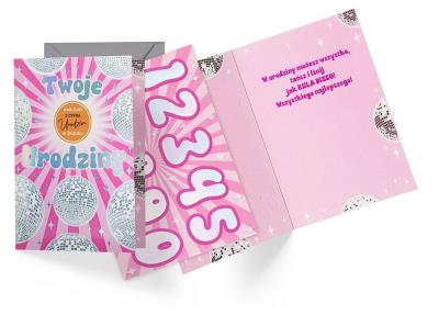 Opakowanie Karnet Urodziny