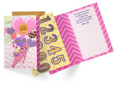 Opakowanie Karnet Urodziny