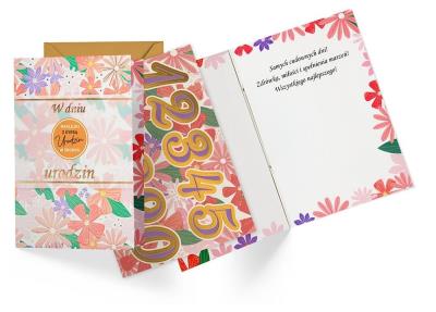 Opakowanie Karnet Urodziny