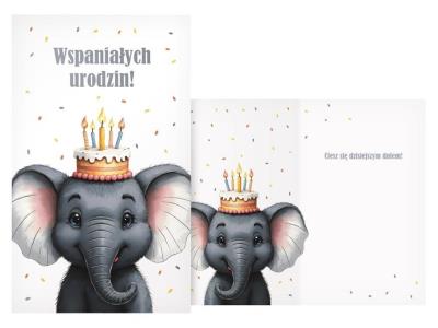 Opakowanie Karnet Urodziny