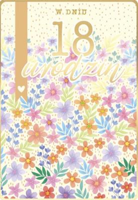 Opakowanie Karnet Urodziny 18