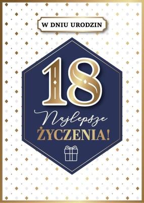 Opakowanie Karnet Urodziny 18