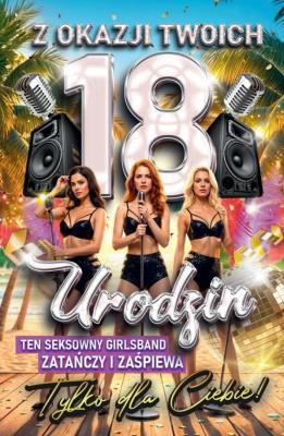 Opakowanie Karnet Urodziny 18 2K Girlsband