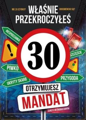 Opakowanie Karnet Urodziny 30