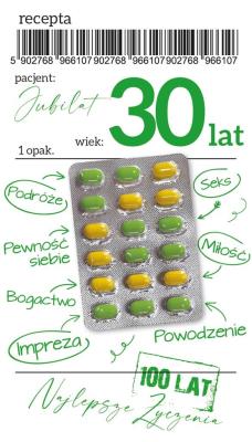 Opakowanie Karnet Urodziny 30 Gift-32