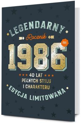 Opakowanie Karnet Urodziny 40