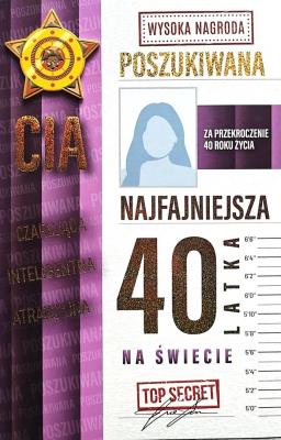 Opakowanie Karnet Urodziny 40 damskie poszukiwana