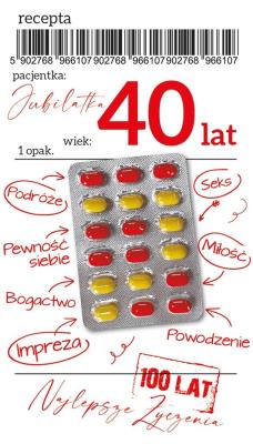 Opakowanie Karnet Urodziny 40 Gift-33