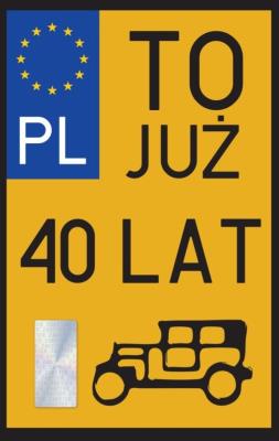 Opakowanie Karnet Urodziny 40 Zabytek