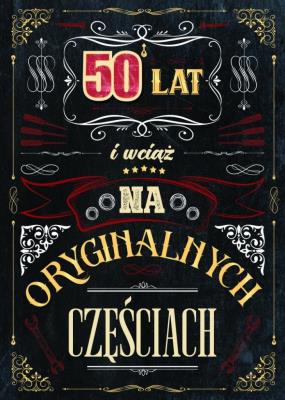 Opakowanie Karnet Urodziny 50