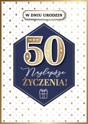 Opakowanie Karnet Urodziny 50