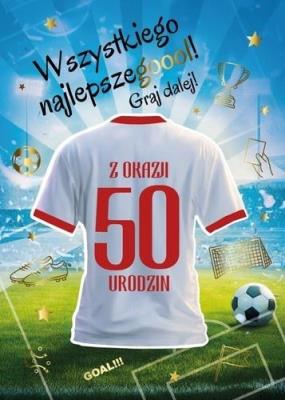 Opakowanie Karnet Urodziny 50