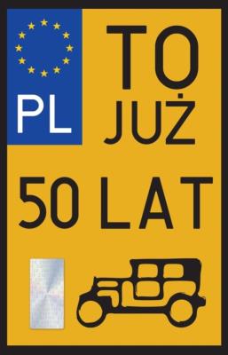 Opakowanie Karnet Urodziny 50 Zabytek