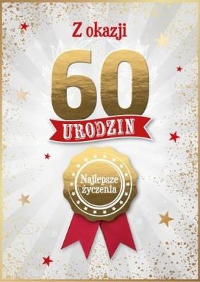 Opakowanie Karnet Urodziny 60