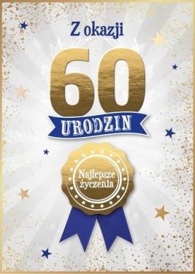 Opakowanie Karnet Urodziny 60