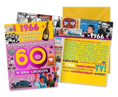 Opakowanie Karnet Urodziny 60