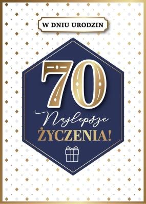 Opakowanie Karnet Urodziny 70