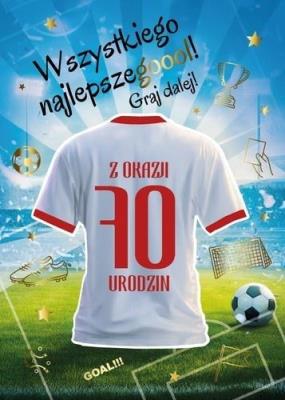 Opakowanie Karnet Urodziny 70