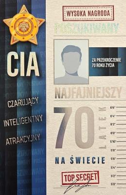 Opakowanie Karnet Urodziny 70 męskie poszukiwany