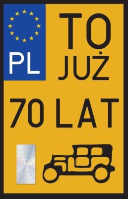 Opakowanie Karnet Urodziny 70 Zabytek