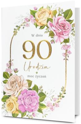 Opakowanie Karnet Urodziny 90