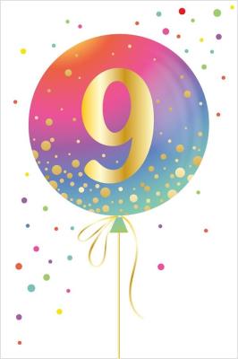 Opakowanie Karnet Urodziny - Age Balloon 9