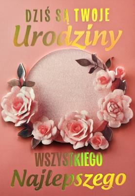 Karnet Urodziny damskie kwiaty. Wydawca: YEKU. SmakLiter.pl Opakowanie Karnet Urodziny damskie kwiaty